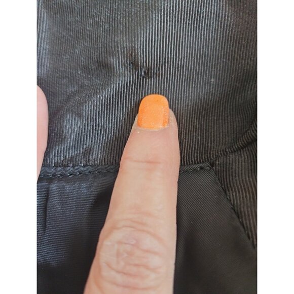 NOS Vintage Black Velvet Suiting Vest size 9 Satin Collar Goth Grunge Party - Picture 13 of 13